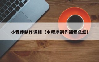 秦皇岛小程序制作课程（小程序制作课程总结）